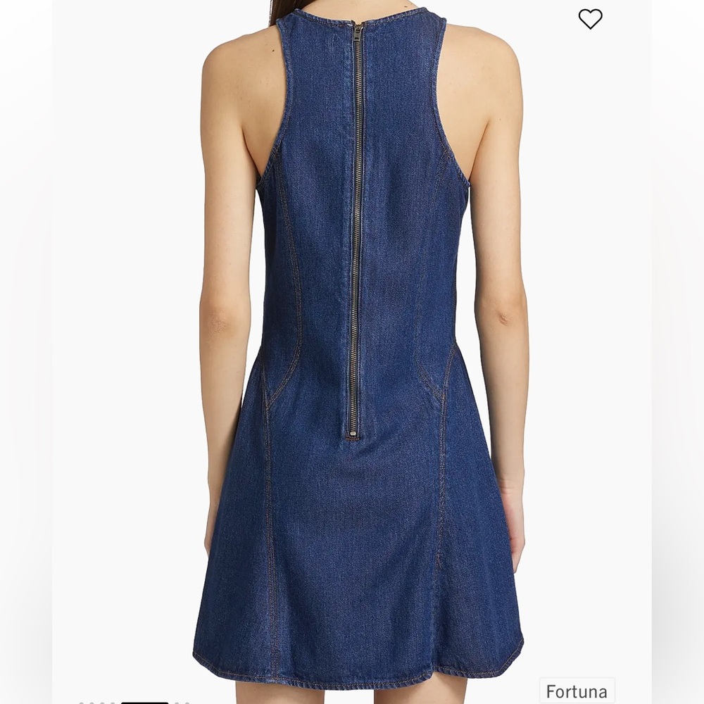 Re/done Denim Split-Front Racerback Mini Dress - Picture 5 of 10